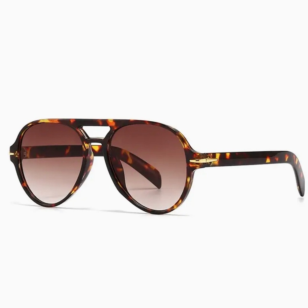 Tortoise Shell Aviator Sunglasses